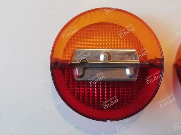 Runde Rückfeuer-Cabochons - SIMCA 900 / Simc'4 / 1000 / 1005 / 1006 / 1118 /Abarth 1150 - 607- 8