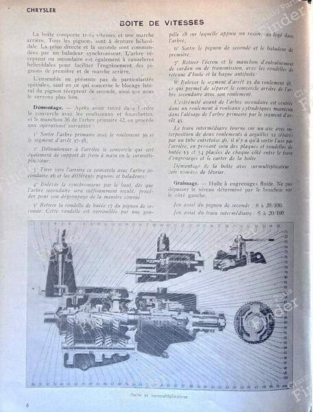 Fachzeitschrift SERVICE 1938 - DESOTO Deluxe / Custom / Diplomat - Janvier 1938- 2