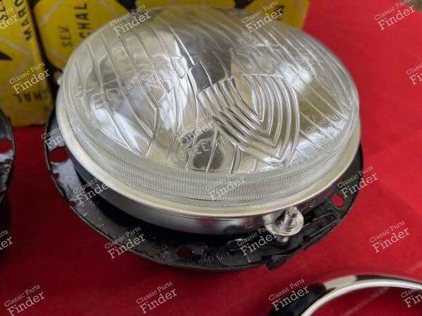 Pair of complete headlights - RENAULT 4 CV - ABTP 496- 8