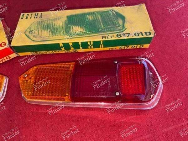 Pair of taillight caps - Phase 1 - RENAULT 16 (R16) - 617.01G / 617.01D- 1