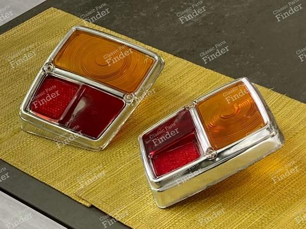 2 hintere Cabochons für SIMCA 1000 - SIMCA 900 / Simc'4 / 1000 / 1005 / 1006 / 1118 /Abarth 1150 - 6303 / 6302 (?)- 2