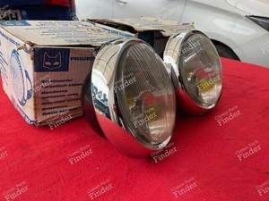 Two MARCHAL AMPLILUX headlights for DS/ID, or others - PEUGEOT 404 Coupé / Cabriolet - 61282203 (?)- thumb-2