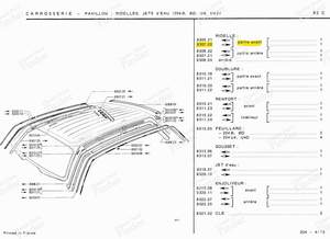 Tôle ridelle de pavillon avant droite - Version Break - PEUGEOT 204 - 830720- thumb-3