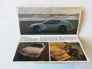 Werbebroschüre Baureihe Renault 1973 für ALPINE A110