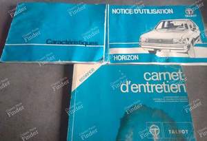 Manuel d'utilisation pour SIMCA-CHRYSLER-TALBOT Horizon