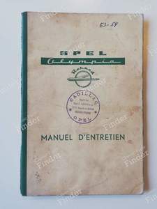 Wartungshandbuch - OPEL Olympia Rekord