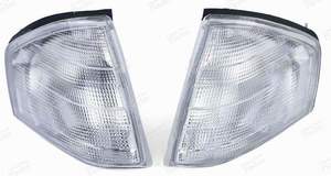 PAIR OF WHITE INDICATORS - MERCEDES BENZ SL (R129)