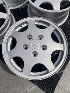 Porsche 964 911 Design 90 rims Original 16 inch, 6 & 8J, 911 Carrera D90 - PORSCHE 911 (964) - thumb-1