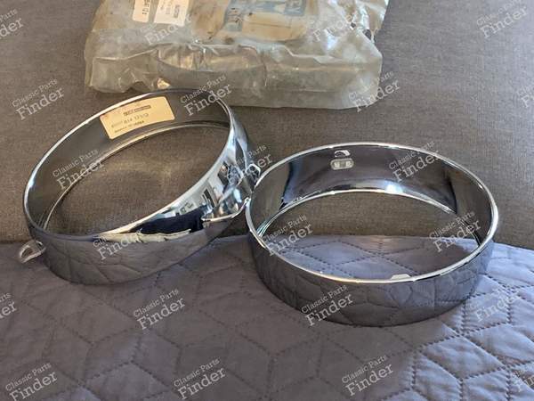 Chrome bezels for ball headlights - ALPINE A110 - 614 12513- 1