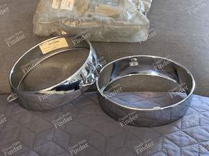 Chrome bezels for ball headlights - ALPINE A110 - 614 12513- thumb-1
