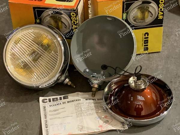 Oscars Fog lamps Cibié Top Iode, R8 Gordini, Alpine A110... - SIMCA 900 / Simc'4 / 1000 / 1005 / 1006 / 1118 /Abarth 1150 - SAEF2- 2