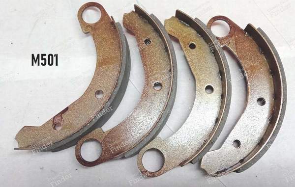Set of 4 shoes for rear drum brakes - CITROËN Méhari - LS1159- 0