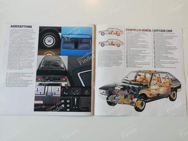 Brochure publicitaire Chrysler Simca 1307-1308-1309 - SIMCA-CHRYSLER-TALBOT 1307 / 1308 / 1309 / 1510 / 150 / Solara / Alpine - l-79 D- 3