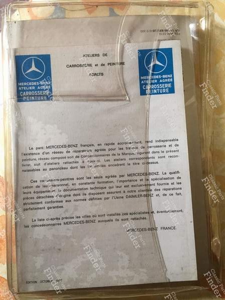 Original pouch - MERCEDES BENZ S (W116) - 1165846196 / 6500 4918- 2