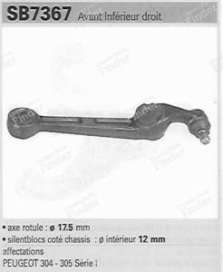 Paar untere Querlenker vorne rechts und links - PEUGEOT 304 - QSJ1009S/10010S- thumb-1