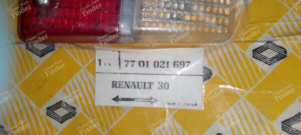 Lentille de feu arrière gauche - RENAULT 20 / 30 (R20 / R30) - 7701021697- 1