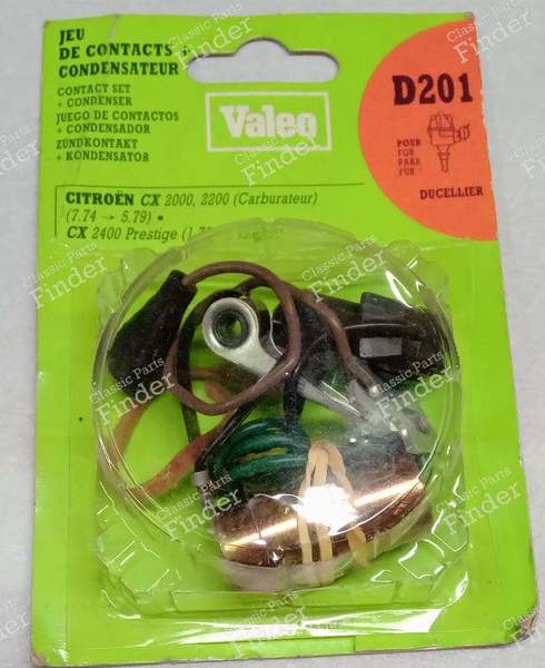 Vis platinées avec condensateur Ducellier D201. - CITROËN CX - 582059- 1