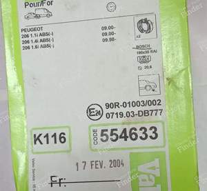 Kit freins arrière - PEUGEOT 206 - K116- thumb-6