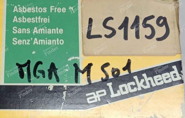 Set of 4 shoes for rear drum brakes - CITROËN Méhari - LS1159- 3