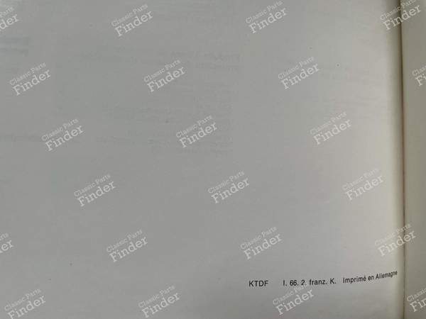 1966 Owner's Manual for Mercedes 300SE W108 - MERCEDES BENZ W108 / W109 - 108 584 08 96 / 1085840896- 2