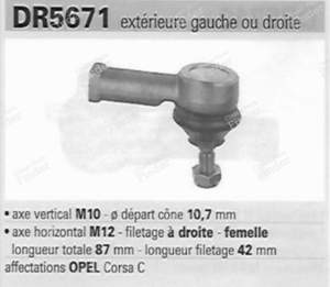 Rotule de direction coté gauche ou droit - OPEL Corsa / Combo (C) - 9006374- thumb-3