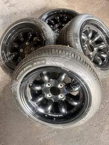 Radsatz mit neuen Reifen S Spoke schwarz gepulvert wie neu für MINI 