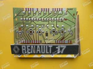 Servitude plate - Phase 2 - RENAULT 15 / 17 (R15 - R17)