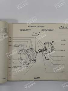 Contour des phares - SIMCA 900 / Simc'4 / 1000 / 1005 / 1006 / 1118 /Abarth 1150 - 22833B- thumb-3