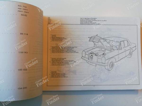 Spare parts manual - 'Catalog C' 1970 - MERCEDES BENZ /8 (W114 / W115) - 12178 / 50000-10.70 WK- 2