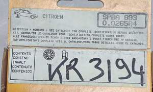 Hinterradlager-Satz - CITROËN GS / GSA - SPBA893- thumb-1