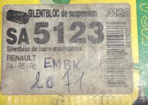 12mm stabilizer bar kit - RENAULT 4 / 3 / F (R4) - SA5123- thumb-1