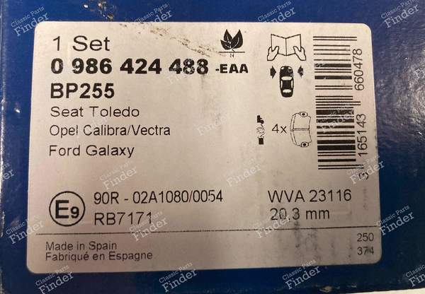 Plaquettes de frein - Multimarques - SEAT Toledo I - 0 986 424 488- 2