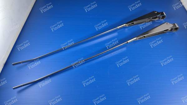 Pair of stainless steel wiper arms SEV MARCHAL original parts - RENAULT 16 (R16) - 2