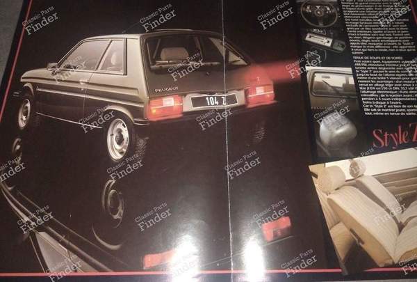 Vintage advertising Peugeot 104 Style Z - PEUGEOT 104 / 104 Z - 1