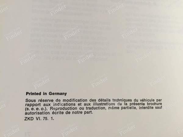 Service manual Mercedes 450 SEL 6.9 - MERCEDES BENZ S (W116) - 1165844896 / 65004850- 2