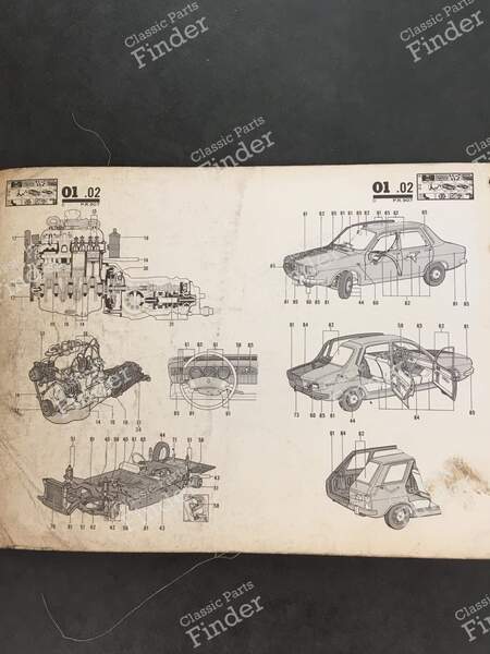 Spare Parts Manual - PR 907 (5th Edition) - RENAULT 12 / Virage (R12) - 7701436612- 3
