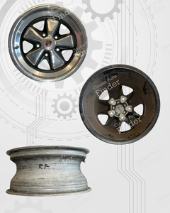 A set of chrome-plated Fuchs rims - PORSCHE 911 / 912 E (G Modell) - thumb-1