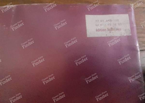 Handbuch - RENAULT 4 / 3 / F (R4) - 77 01 445 109- 1