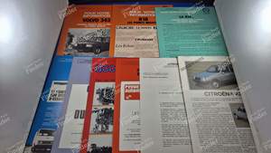 Rare lot of 9 leaflets - Citroën network sales force - CITROËN Visa / C15