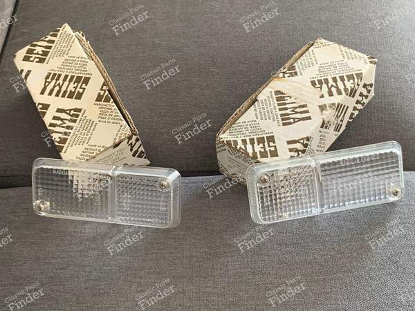 2 white turn signal / nightlight caps - RENAULT 12 / Virage (R12) - 427- 0