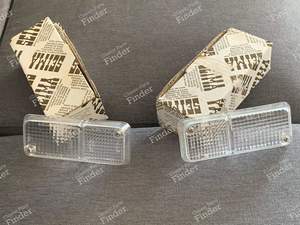 2 white turn signal / nightlight caps - RENAULT 12 / Virage (R12)