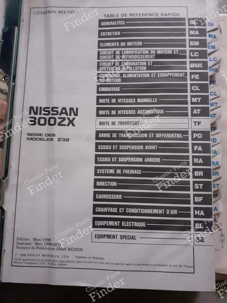 Ordner Reparaturhandbuch - NISSAN 300ZX (Z32) - SMOFOZ32G- 3