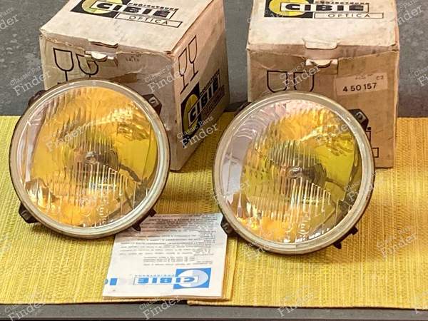 2 Cibié 200 Optiken für Renault (diverse) - RENAULT Dauphine / Ondine - 200 / A 14512- 0