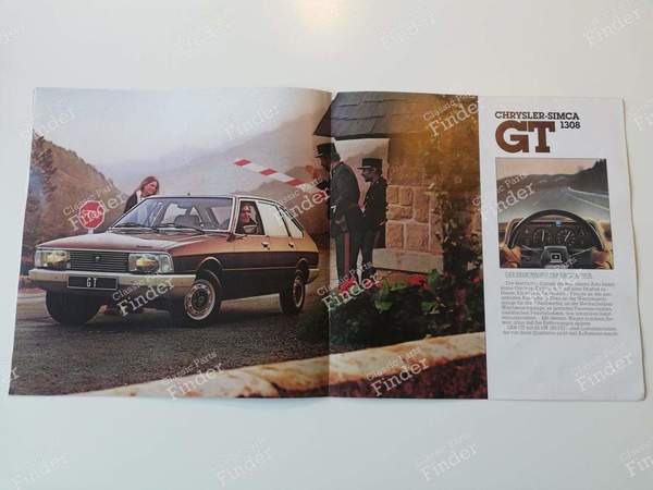 Brochure publicitaire Chrysler Simca 1307-1308-1309 - SIMCA-CHRYSLER-TALBOT 1307 / 1308 / 1309 / 1510 / 150 / Solara / Alpine - l-79 D- 1