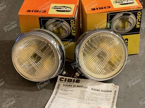 Oscars Fog lamps Cibié Top Iode, R8 Gordini, Alpine A110... - SIMCA 900 / Simc'4 / 1000 / 1005 / 1006 / 1118 /Abarth 1150 - SAEF2- 0