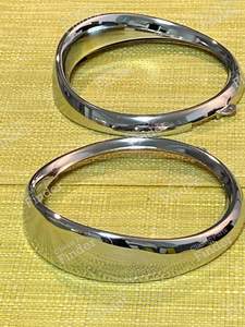 Cap-shaped headlight surrounds for Renault 4CV - RENAULT 4 CV - thumb-4