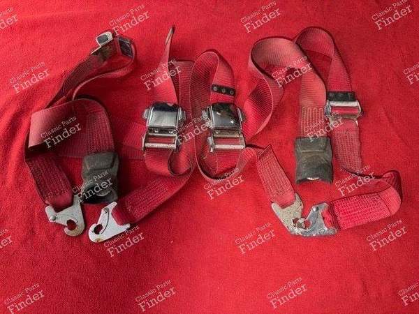 Red seat belt set - CITROËN DS / ID - 0