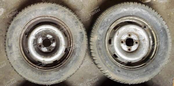 4 steel rims - RENAULT 9 / Alliance / Broadway / 11 / Encore (R9 / R11) - 9345- 7