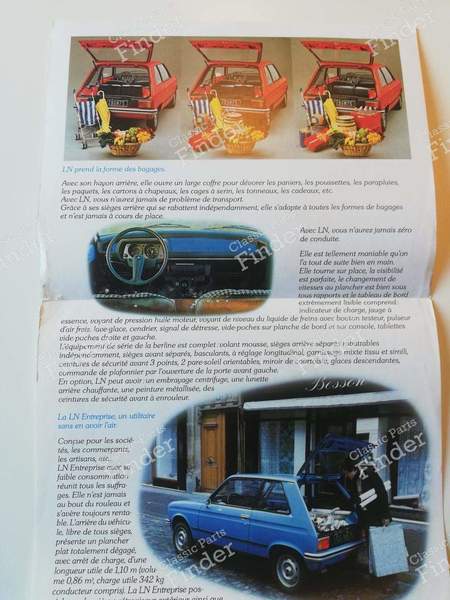 Brochure commerciale LN - CITROËN LN / LNA - 3.77- 2