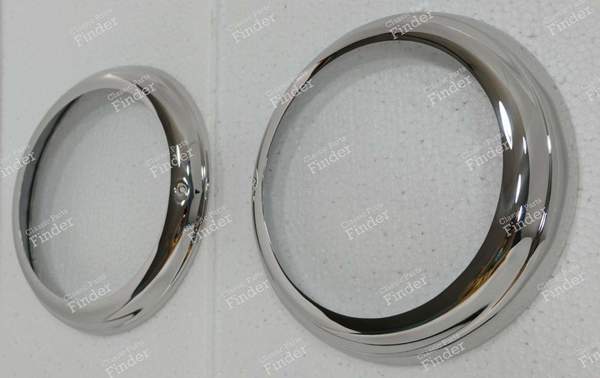 Chrome headlight bezels - MERCEDES BENZ 190 SL (W121 BII / R121) - 0